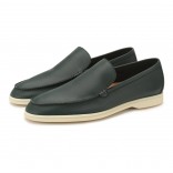 Кожаные лоферы Summer Walk графитовые