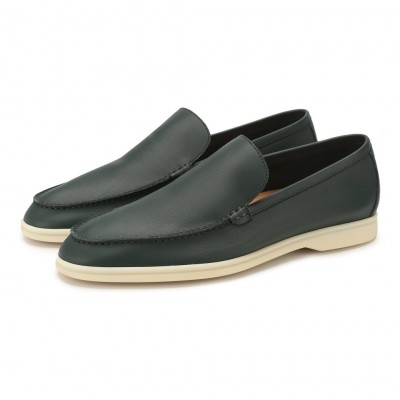 Кожаные лоферы Summer Walk графитовые