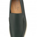 Кожаные лоферы Summer Walk графитовые