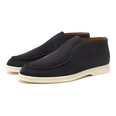 Замшевые ботинки Open Walk серо-черные