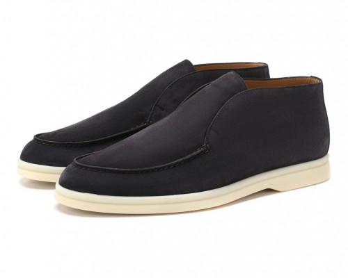 Замшевые ботинки Open Walk серо-черные