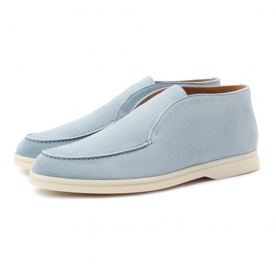 Замшевые ботинки Open Walk голубые