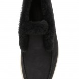 Замшевые ботинки Open Winter Walk черные