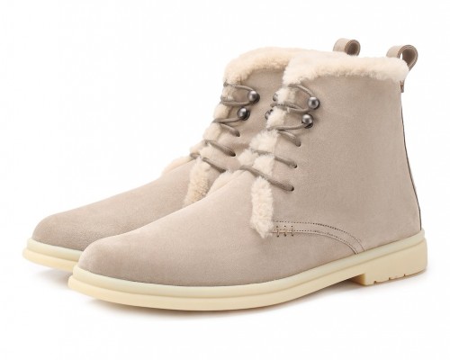 Замшевые ботинки Ylvi Walk пудровые