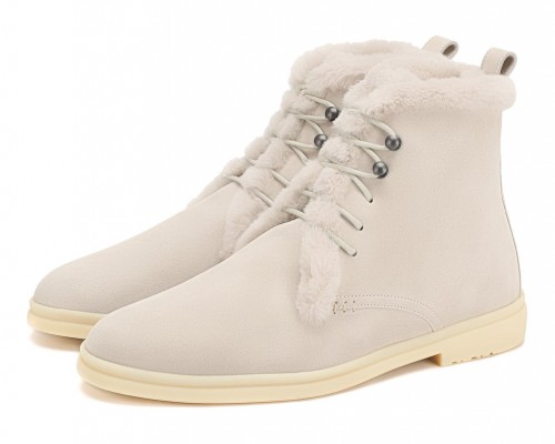 Замшевые ботинки Ylvi Walk белые