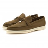 Замшевые лоферы Summer Charms Walk оливковые