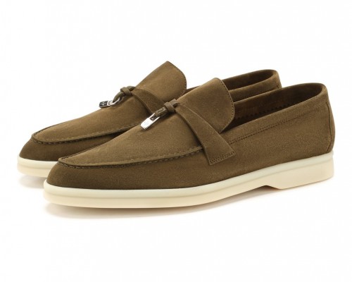 Замшевые лоферы Summer Charms Walk оливковые