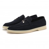 Замшевые лоферы Summer Charms Walk черные