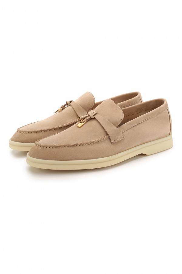 Замшевые лоферы Summer Charms Walk кофейные