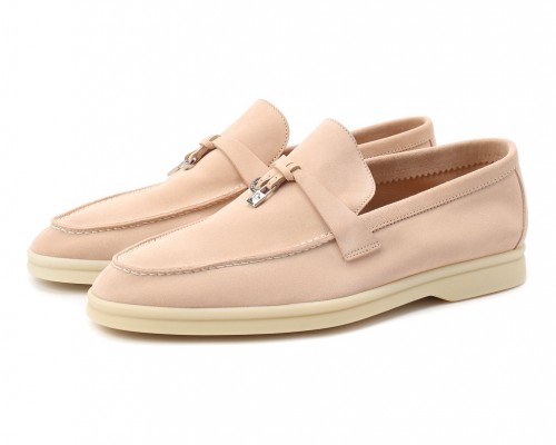 Замшевые лоферы Summer Charms Walk светло-розовые