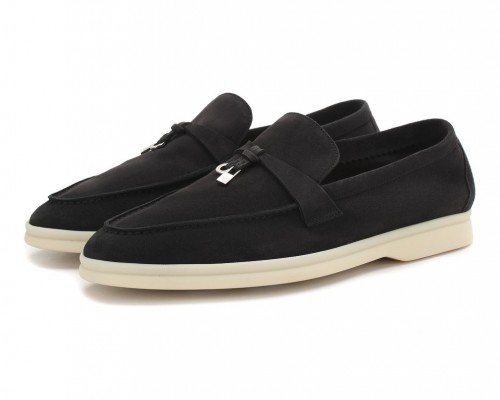 Замшевые лоферы Summer Charms графитовые