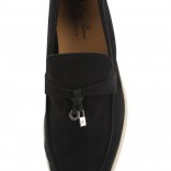 Замшевые лоферы Summer Charms графитовые