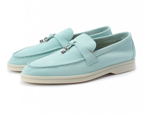 Замшевые лоферы Summer Charms Walk голубые
