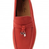 Замшевые лоферы Summer Charms Walk красные