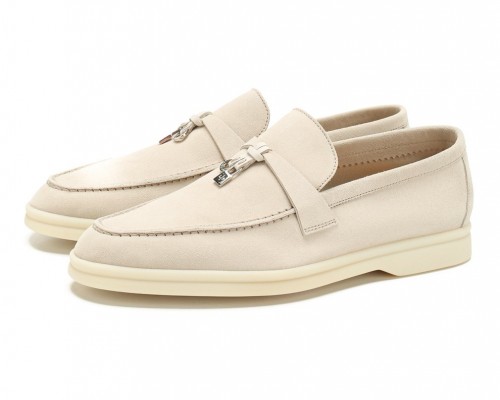 Замшевые лоферы Summer Charms Walk молочные