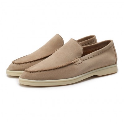 Замшевые лоферы Summer Walk светло-кофейные