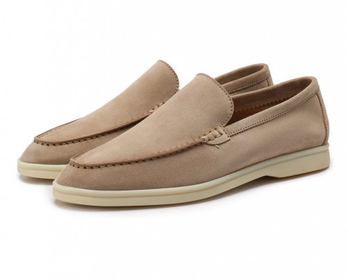 Замшевые лоферы Summer Walk светло-кофейные