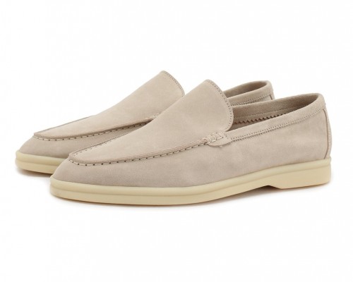 Замшевые лоферы Summer Walk молочные