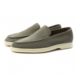 Замшевые лоферы Summer Walk серые