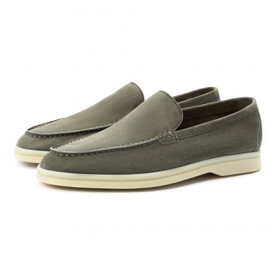 Замшевые лоферы Summer Walk серые