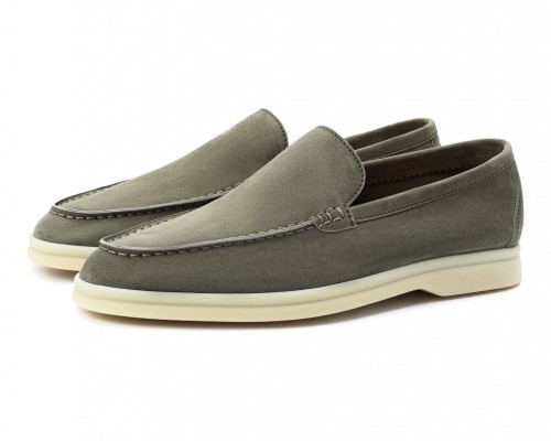 Замшевые лоферы Summer Walk серые