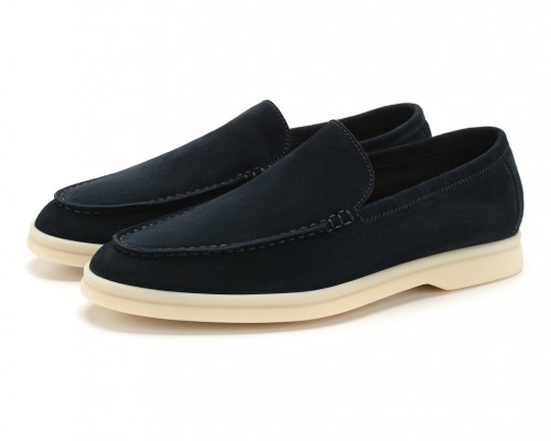 Замшевые лоферы Summer Walk темно-синие