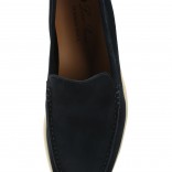 Замшевые лоферы Summer Walk темно-синие