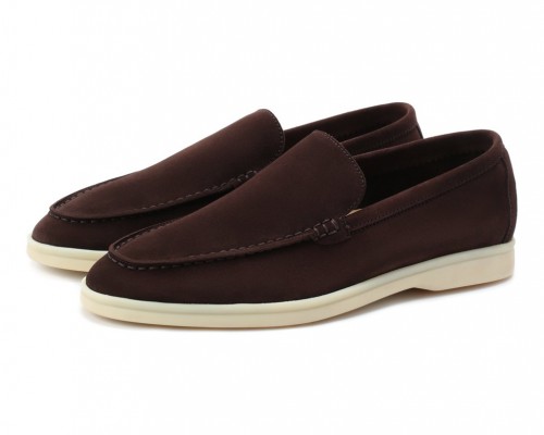 Замшевые лоферы Summer Walk шоколадные