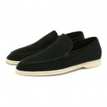Замшевые лоферы Summer Walk черные