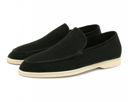 Замшевые лоферы Summer Walk черные