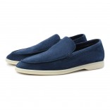 Замшевые лоферы Summer Walk синие