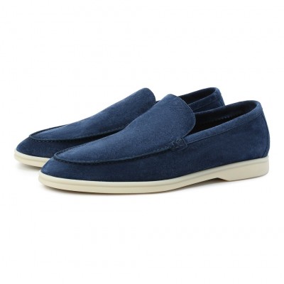 Замшевые лоферы Summer Walk синие