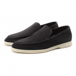 Замшевые лоферы Summer Walk темно-серые