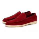 Замшевые лоферы Summer Walk красные