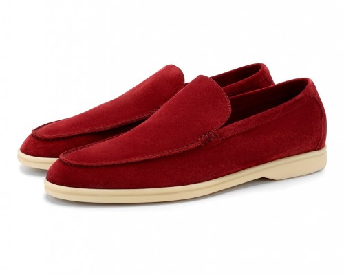 Замшевые лоферы Summer Walk красные