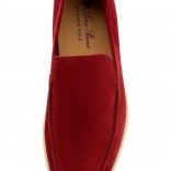 Замшевые лоферы Summer Walk красные